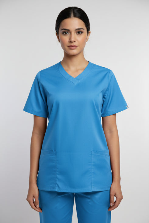 Women's 4-Pocket Contemporary Fit V-Neck Scrub